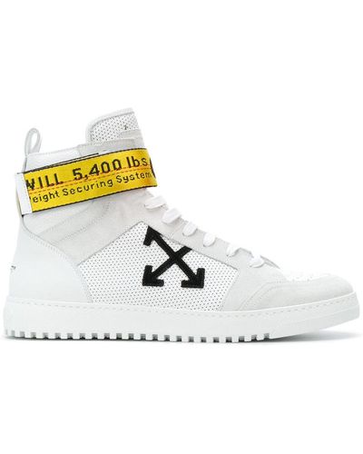 Off-White c/o Virgil Abloh Industrial Tape High Top Trainers - White