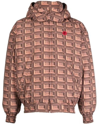 ICECREAM Graphic-print Padded Jacket - Pink