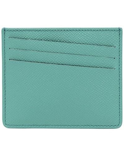 Maison Margiela 4-stitch Leather Cardholder - Green