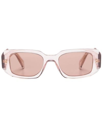 Prada Rectangle-frame Sunglasses - Pink