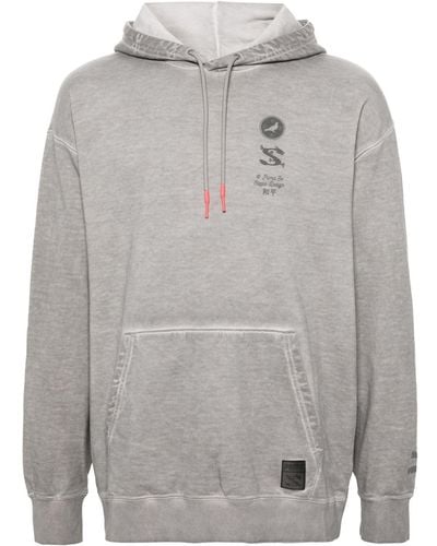 PUMA X Staple hoodie à logo imprimé - Gris