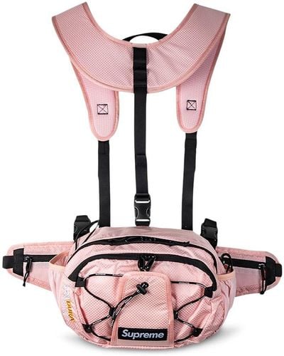 Supreme Gürteltasche mit Harness - Pink