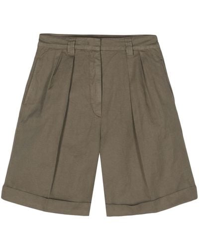 Aspesi Chino-Shorts mit Bundfalten - Grün
