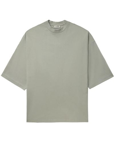 Fear Of God Embroidered Drop-shoulder T-shirt - Grey