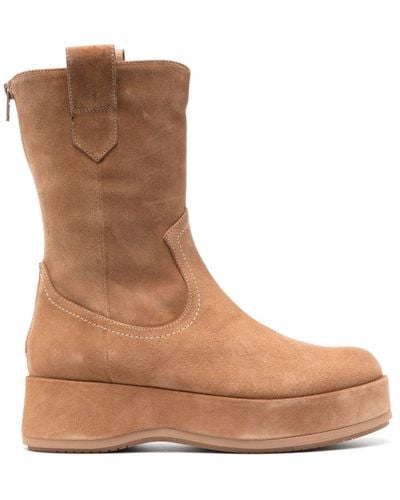 Paloma Barceló Ander Suede 40mm Boots - Brown