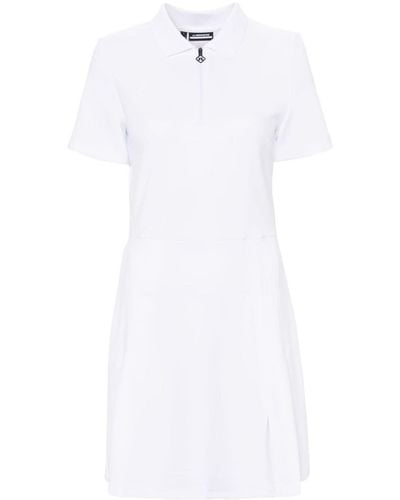 J.Lindeberg Kanai A-line Pleated Minidress - White