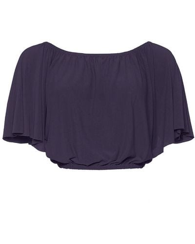 Eres Top Solal crop - Blu