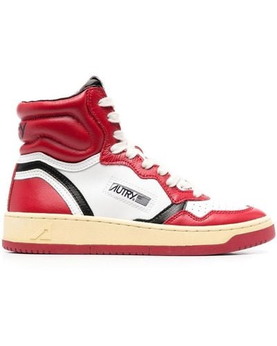 Autry Liberty High-top Sneakers - Red