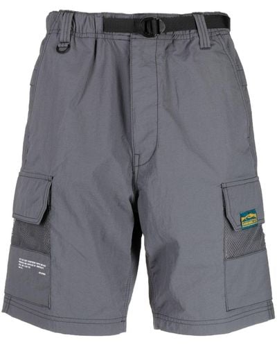Chocoolate Belted-waist Cargo Shorts - Grey