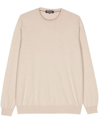 Loro Piana Knitted Cashmere Jumper - Natural