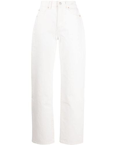 Alexander Wang Mid-rise Straight-leg Jeans - White