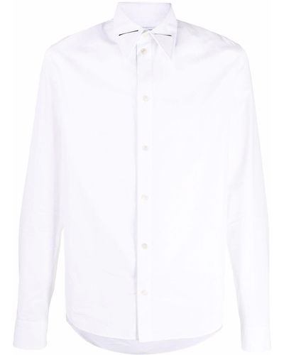 Bottega Veneta Overhemd Met Uitgesneden Kraag - Wit
