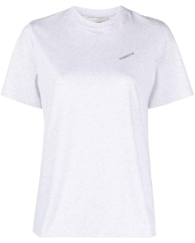 Coperni Logo-print Cotton T-shirt - White