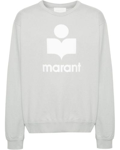 Isabel Marant Mikoy Flocked-logo Sweatshirt - White