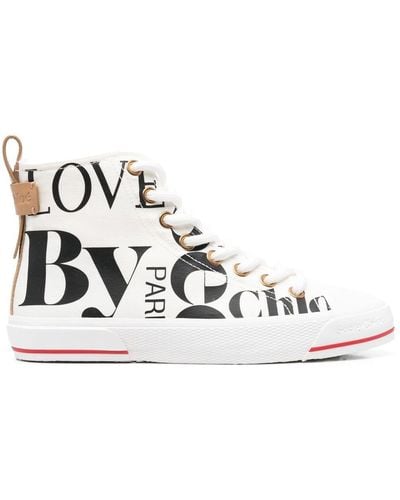 See By Chloé High-Top-Sneakers mit Logo - Weiß