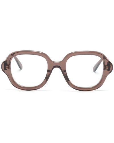 Loewe スクエア眼鏡フレーム - ブラウン