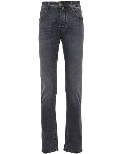 Jacob Cohen Bard Mid-rise Slim-fit Jeans - Blue