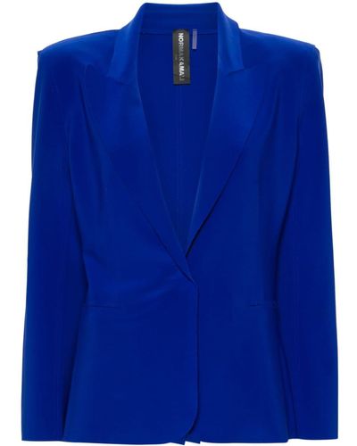 Norma Kamali Single-breasted blazer - Blau