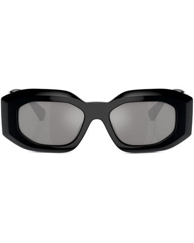 Versace Zonnebril Met Rechthoekig Montuur - Zwart