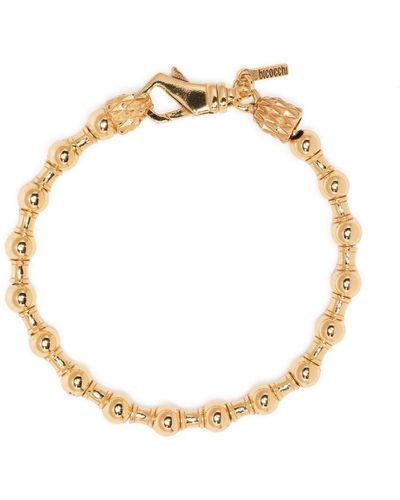 Emanuele Bicocchi Beaded Chain-link Bracelet - Metallic