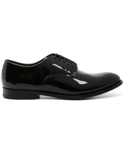 Doucal's Derby-Schuhe aus Lackleder - Schwarz