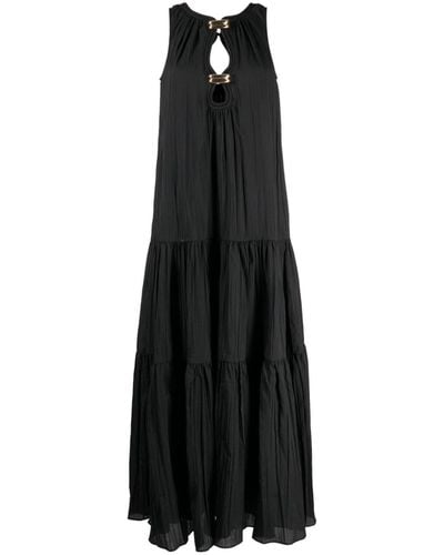 Acler Uitgesneden Maxi-jurk - Zwart