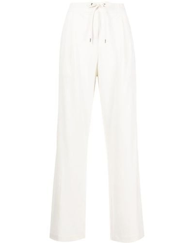 James Perse Drawstring-waist Straight-leg Trousers - White