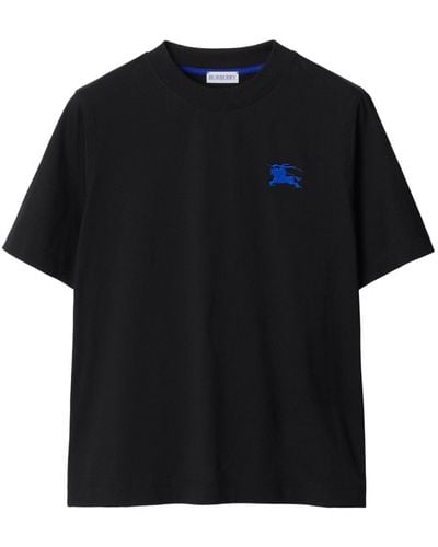Burberry Ekd Cotton T-shirt - Black