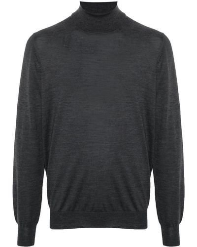 Lardini Fine-knit Virgin Wool Sweater - Grey