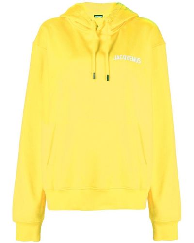 Jacquemus Felpa Le Sweatshirt con cappuccio - Giallo