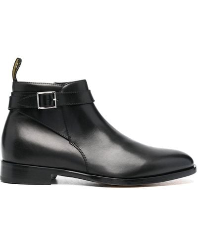 Doucal's Buckle-detail Ankle Boots - Black
