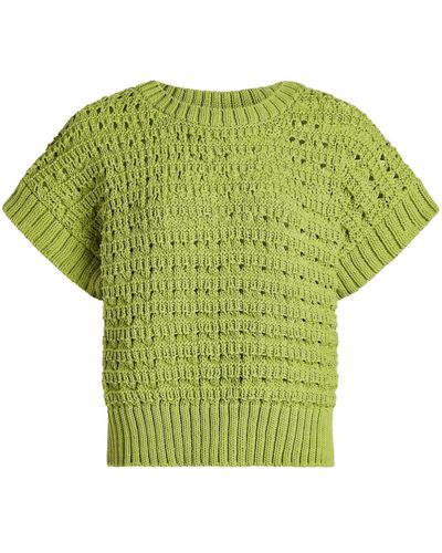 Varley Fillmore Cotton Knitted Top - Green