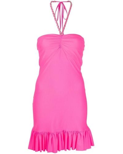 Amen Mini-jurk Met Halternek - Roze