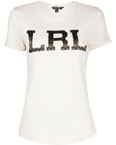 Lauren by Ralph Lauren T-shirt Hailly à manches courtes - Blanc