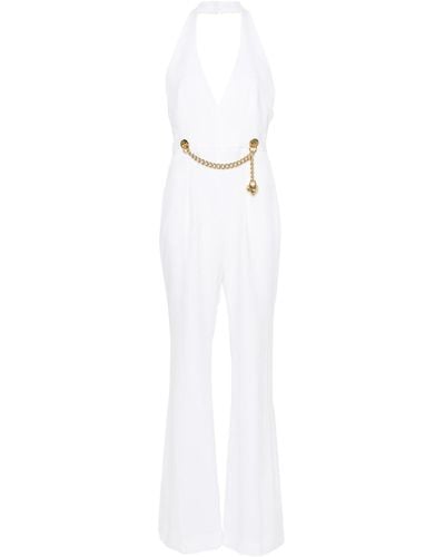 Moschino Chain-embellished Jumpsuit - White