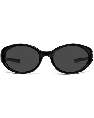 Gentle Monster X Maison Margiela goggle-style Sunglasses - Black