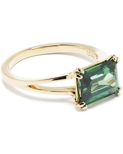 Swarovski Metrix Crystal Cocktail Ring - Green