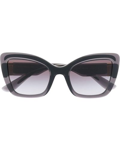Dolce & Gabbana Gafas de sol oversize con montura cat eye - Negro