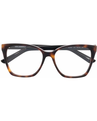 Karl Lagerfeld ウェリントン眼鏡フレーム - ブラック