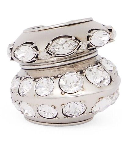 Alexander McQueen Ring Met Sieraden - Metallic