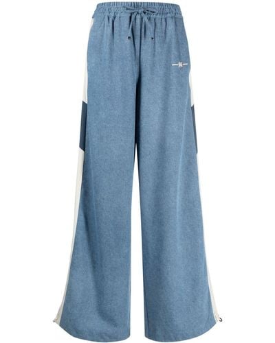 Amiri Pantalones de chándal MA con logo bordado - Azul