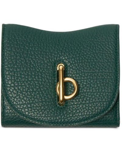 Burberry Rocking Horse Leather Wallet - Green