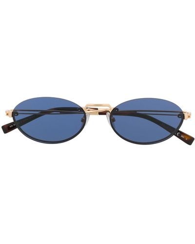 Max Mara Slim Oval Sunglasses - Metallic