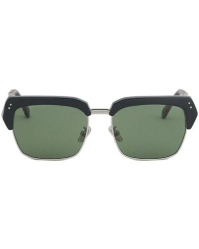 Marni Three Gorges Sonnenbrille mit eckigem Gestell - Grün