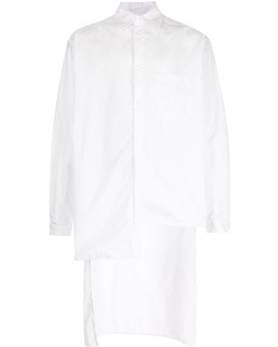Yohji Yamamoto Asymmetric Long-sleeve Shirt - White