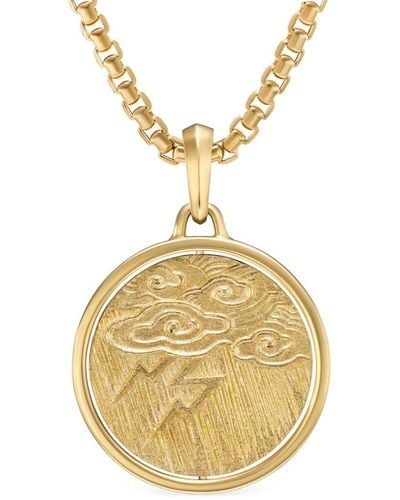 David Yurman 18kt Yellow Gold Amulet Storm Pendant - Metallic