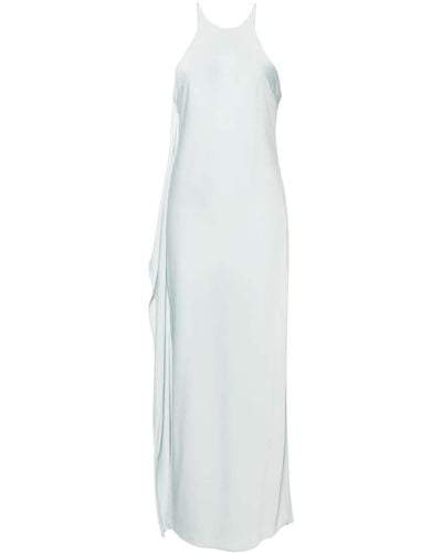 Calvin Klein ドレープパネル ノースリーブドレス - ホワイト