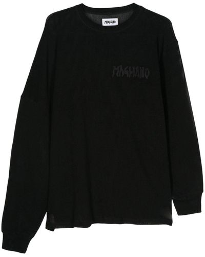 Magliano Logo-embroidered Sweatshirt - Black