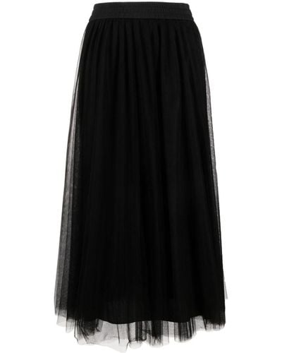 Fabiana Filippi Layered Tulle Skirt - Black