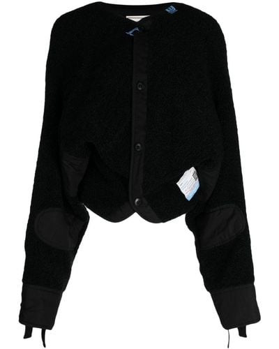 Maison Mihara Yasuhiro Boa Liner Cropped Jacket - Black